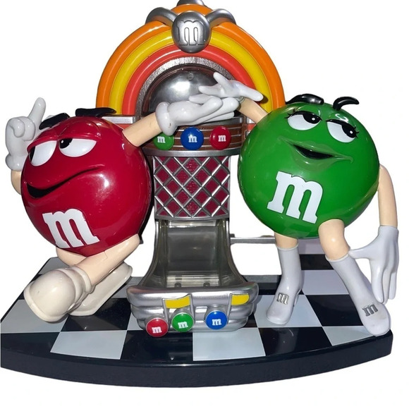 Original M&M's Vintage Rock and Roll Jukebox Music Dance Candy Dispenser - Picture 1 of 11